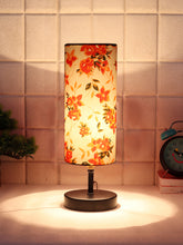 Wood Table lamp with Multicolor cotton Shade (ACAP16)
